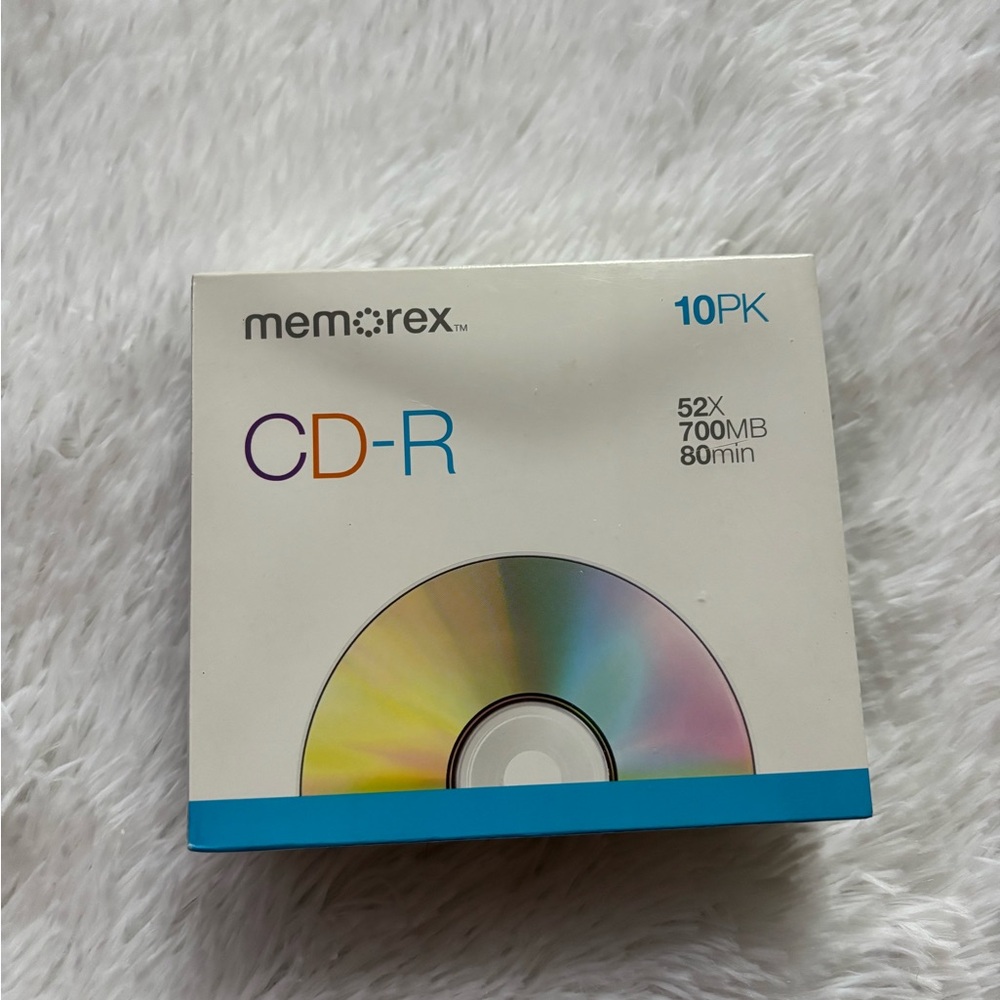 Memorex CD-R 10 Pack 52X Speed 700‎ MB 80 minutes Recording New Blank CD’s